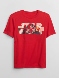 GapKids | Star Wars™ Graphic T-Shirt | Gap Factory Toddler Jeans, Knit Short, Red Star, Men Boys, The Galaxy, Boy's Clothing, Favorite Things List, Knit Jersey, Boy Outfits