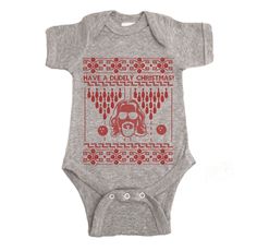 Have A Dudely Christmas Ugly Onesie. – Merry Christmas Sweaters Newborn Baby Clothes Set, Christmas Onesies, Pink Baby Dress, Christmas Onesie, Ribbed Bodysuit, Newborn Dresses, Baby Outfits Newborn, Baby Safe, Newborn Outfits