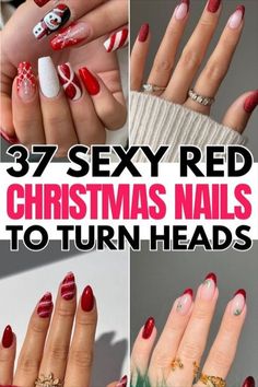 Short Almond Designs, Cute October Nails, Fall Manicure Ideas, Almond Designs, Red Christmas Nails, Fall Manicure, 2024 Ideas, October Nails, Short Almond