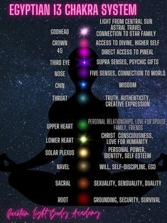 #chakras #Egyptian #esotericwisdom #activation 13 Chakra System, Egyptian Chakra System, Light Body Activation, 13 Chakras, Divine Knowledge, Sacral Chakra Healing, Chakra Chart, Chakra Healing Meditation, Chakra Health