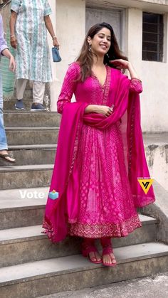 Heavy Kurta Designs Women, Jahnavi Kapoor, Dotti Dresses, Patiyala Suits, Embroidery Gown, Wedding Dressing, Patiyala Dress, Designer Anarkali Dresses, Anarkali Dresses