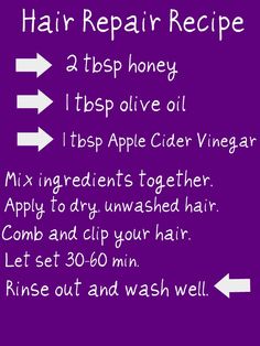 Hair Mask Recipe, Homemade Hair Products, Hair Remedies, Hair Food, Oily Hair, Natural Hair Tips, Deep Conditioner, Natural Hair Growth, Hair Repair