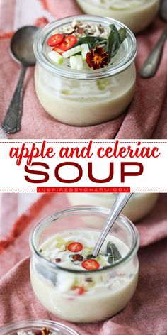 Have a bowl of this easy Apple and Celeriac Soup! It's a perfect fall comfort food for dinner. Loaded with apples and celery root, this fall soup recipe is creamy, fresh, and flavorful! Save this pin! Celeriac Soup Recipes, Easy Fall Dinner Recipes, Celeriac Soup, Food For Dinner, Easy Fall Dinners, Comfort Food Desserts, Kitchen Witch Recipes