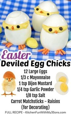 an easter egg chicks flyer with three eggs in the middle and one chickling on top