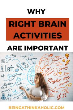 Right brain vs left brain development makes a lot of difference in the overall development in kids. Right brain activities are highly recommended for high emotional quotient. In this post, you will find activities which are easy and work on the right brain development in kids. #rightbrain #rightbrainvsleftbrain #emotionalintelligence Kids Brain Activities, Right Brain Activities Kids, Neuro Exercises, Right Brain Activities, Right Brain Vs Left Brain, Brain Activities For Kids, Brain Development Activities