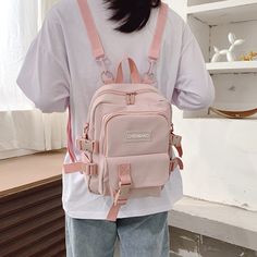 Fashion Small Backpack Women Mini Backpack · Shop Zola · Online Store Powered by Storenvy Outfits Con Mochila, Pastel Backpack, Shoulder Bag School, Summer Backpacking, Grunge Accessories, Kawaii Backpack, Mini Mochila, Bag School, Girls School