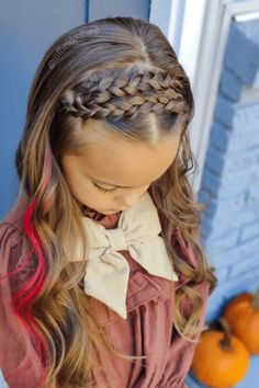 hairstyles, little girls, occasions Growing Out Bangs Hairstyles For Kids, First Grade Picture Day Hair, Cute Kid Hairstyles Braided, Girls Fancy Hairstyles Kids, Kids Hairstyles Long Hair, Big Girl Hairstyles, Girls Birthday Hairstyles, Fairy Hairstyles For Kids, Marilyn Hairstyles