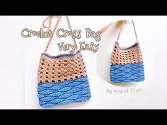 the crochet bag is very easy to make