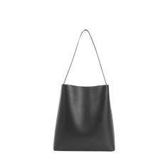 Aesther Ekme "Sac" hobo bag in leather  Flat shoulder strap, 13.5" drop Open top with magnetic closure  Lining: Polyurethane Approx. 14.6"H x 14.2"W x 3.5"D Made in Spain Leather Hobo Bag, Leather Hobo, Open Top, Bergdorf Goodman, Hobo Bag, Magnetic Closure, Tops Designs, Shoulder Strap, Spain