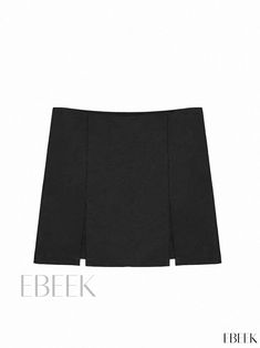 High-Waisted Split Hem Mini Skirt Pants for Women - Sexy Casual Hot Pants Split Hem, Types Of Skirts, A Line Skirt, Skirt Pants, A Line Skirts, Mini Skirt, Split, A Line, Mini Skirts