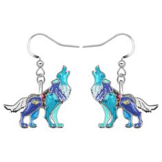 PRICES MAY VARY. YAYAKO wolf earrings are available in a wide variety of styles and colors to meet your needs. Earrings weight : 7.2g Size :22mm x 24mm. The wolf earrings made of zinc alloy with single-sided enamel pattern in bright colors. Lightweight and comfortable to wear, with stainless steel ear hooks and hypoallergenic. The wolf earrings come in a burgundy velvet fabric bag with "YAYAKO".It's a gift for Valentine's Day, Mother's Day, Halloween, Christmas and so on. YAYAKO attaches great i Wolf Earrings, Wolf Jewelry, Burgundy Velvet, Jewelry Pins, Funky Jewelry, Ear Hook, Fabric Bag, Key Chains, Monster High