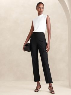 Hayden Cargo Pant | Banana Republic Factory Mom Wardrobe, British Khaki, Banana Republic Factory, Cargo Pant, Working Moms, Petite Size, Capsule Wardrobe, Ankle Length, Banana Republic