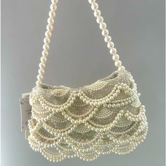 New Beautiful Beaded Pearl Bag Stunning For Any Event Bundle It Up And Save!!! White Pearl Embellished Evening Bag, White Pearl-embellished Bags, White Beaded Evening Shoulder Bag, Formal White Embellished Shoulder Bag, Elephant Purse, Michael Kors Wristlet, Art Tote Bag, Pearl Bag, Suede Tassel