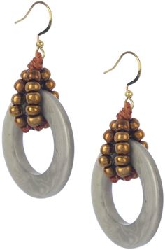 Afrocentric Earrings, Artsy Jewelry, Leather Jewelry Diy, Hoop Dangle Earrings, Tagua Jewelry, Eco Friendly Accessories, Laser Cut Jewelry