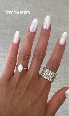 White Chrome Nails, Hoco Nails, Engagement Nails, Unghie Sfumate, Press Nails, Accessories Photography, Nails Press, Colorful Nails, White Chrome