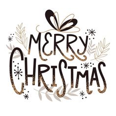 merry christmas lettering on white background