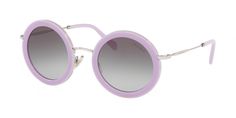 These Miu Miu Sun frames feature a Round shape perfect for square or heart shaped faces. The frames feature a Full Rim design. These frames are crafted with durable metal. Heart Shaped Faces, Grey Mirror, Rim Design, Mirror Silver, Gray Mirror, Heart Face Shape, Dark Brown Color, Dark Grey Color, Silver Mirrors