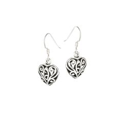 Sterling Silver 925. Oxidized Approximate Size: 25mm Silver Heart Charm Earrings For Everyday, Classic Silver Double Heart Earrings, Everyday Silver Hypoallergenic Heart Earrings, Silver Hypoallergenic Everyday Heart Earrings, Silver Hypoallergenic Heart Earrings For Everyday, Hypoallergenic Silver Heart Earrings For Everyday, Everyday Silver Heart Pendant Earrings, Classic Double Heart Sterling Silver Earrings, Silver Double Heart Classic Earrings