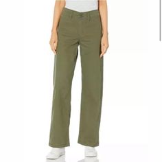 Nwot Levi’s Classic Utility Trouser With 4 Pockets And Button/Zip. Size 31 Inseam 34 Olive Green In Color Mild Stretch Through The Hips And Waist Casual Cotton Cargo Pants With Button Closure, Casual Wide Leg Pants With Button Closure, Full Length, Green Cotton Utility Wide Leg Pants, Levi's Cotton Wide Leg Bottoms, Levi's Wide-leg Cotton Bottoms, Levi's Wide Leg Cotton Bottoms, Levi's Wide Leg Cotton Pants, Levi's Casual Pants For Spring, Levi's Casual Spring Pants