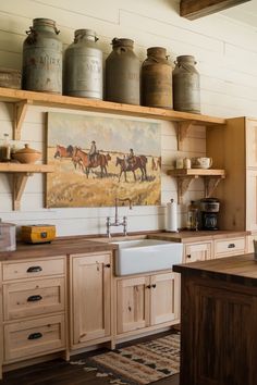 the kitchen is clean and ready for us to use as a place where we can cook