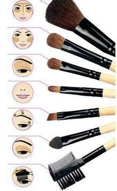 Brush Guide, Artist Makeup