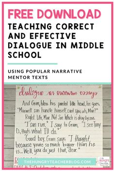 the writing process for teaching correct and effective middle school students with text overlaying it