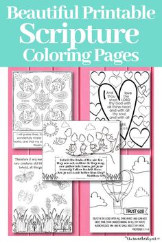 the beautiful printable bible coloring pages for kids to color and share with each other