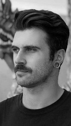 Stubble And Mustache, Mustache Styles For Men, Men’s Haircut With Mustache, Men With Long Hair And Mustache, Bald And Mustache, Hipster Moustache, Stubble With Moustache