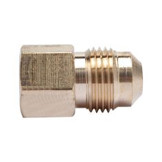 an brass fitting on a white background