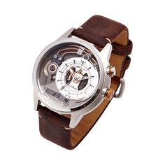 This supple leather strap adds a unique touch of elegance and class to your ELZ watch. This leather strap is available in 1 size only. 22mm for the watch head 45mm. *The watch is not included. Designer Watches For Men, Mens Designer Watches, Designer Watches, Women Watches, Modern Gentleman, Brown Leather Strap, Touch Of Gold, Sneakers Men Fashion, Leather Silver