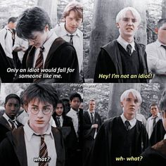 harry potter and his friends are talking to each other