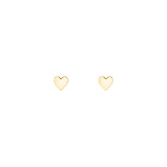 All heart, all day long. Add some love to your everyday look with these Mini Gold Heart Studs. Made of solid gold, these tiny studs are perfect for stacking and adding a subtle but stylish detail to any outfit. Love at first sight? Definitely! 14K Gold To maintain its shine, avoid harsh chemicals, abrasives, and excessive contact with lotions or perfumes. Store each piece separately in soft pouches or compartments in a dry, cool place. For extra shine, use a gentle polishing cloth designed for gold jewelry. Gold Heart Studs, Mini Gold, Stocking Fillers For Her, Tiny Studs, All Heart, Forever Jewelry, Jewelry Ring Box, Love At First, Heart Studs