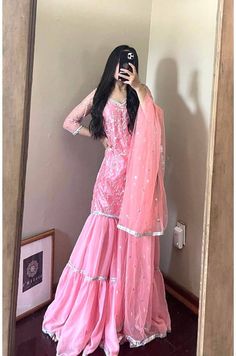 Pakistani Dresses Simple, Pink Pakistani Dress, Twinkle Dress, Smart Casual Women Outfits, Desi Fits, Desi Dress, Gowns Dresses Elegant