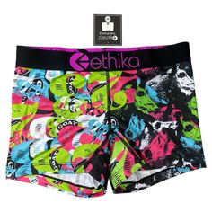 Ethika Women’s The Staple Boy Shorts Size Xs Nwt Color: Multi - Sold Out Style * Girls Boy Short Full Coverage * Low Rise * High Profile Ethika Band * Flatlock Tonal Stitching * 90% Polyester 10% Spandex Tag Shows Xs/0 Waist 22”-24” Wlus1559-Ast-Xs Shorts Athletic, Boy Shorts, Athletic Shorts, Low Rise, Black Pink, Stitching, Spandex, Womens Shorts, Band