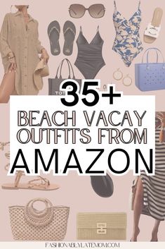 the cover of 35 beach vacay outfits from amazon