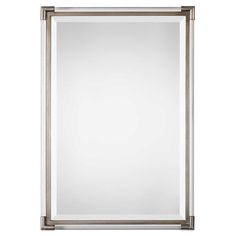 an image of a bathroom mirror on a white background with clippings to the side