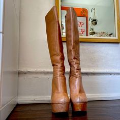 These Were My All Time Favorite Boots, I Took Good Care Of Them. No Box 70s Heels, 70s Boots, High Heeled Boots, Favorite Boots, Platform High Heels, High Heel Boots, Shoes Heels Boots, All Time, Shoes Women Heels