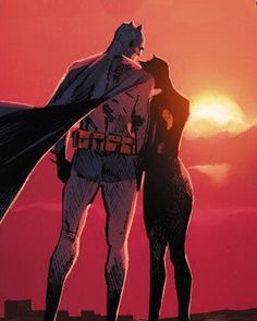 Batman And Catwoman Romance, Batman Europa, Lovers Cartoon, Soulmates Art, Bruce And Selina, Batgirl Art, Batman Love, Catwoman Comic, Dark Vador