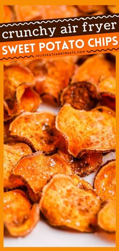 AIR FRYER SWEET POTATO CHIPS, healthy recipes, healthy snacks Airfryer Sweet Potato Chips, Sweet Potato Chips Air Fryer, Air Fryer Sweet Potato Chips, Crispy Sweet Potato Chips, Air Fryer Chips, Apartment Meals, Air Fryer Potato Chips, Sweet Potato Chips Recipe, Chips Potato