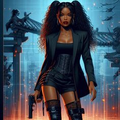 Cyberpunk Cosplay, African Superhero, Cyberpunk Female, Marvel Heroines, Black Woman Artwork, Slay Girl, Black Comics, Bratz Inspired Outfits, Black Curly