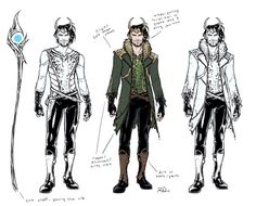 the concept art for jack sparrow