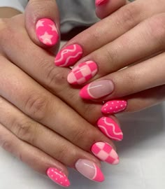 Rodeo Nails, Teen Nails, Western Nails, Summer Nail Ideas, Country Nails, Simple Gel Nails, Girly Acrylic Nails, Simple Acrylic Nails, Cute Gel Nails