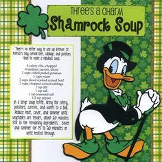 there's a charm shamrock soup duck