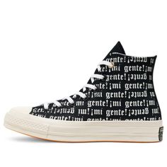 Converse Chuck Taylor All Star 1970s Sneakers/Shoes Retro Black Sneakers With Graphic Print, Black Retro Sneakers With Graphic Print, High Cut Converse Outfit, 1970s Sneakers, Run Star Hike, White Shoes Sneakers, Black And White Sneakers, Outfits With Converse, Black Gums