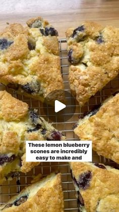 blueberry scones are incredibly easy to make and taste