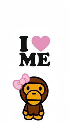 i love me with a monkey on it