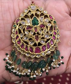 Jaipur Jewelry, Mang Tikka, Gold Necklace Indian Bridal Jewelry, Beaded Necklace Designs