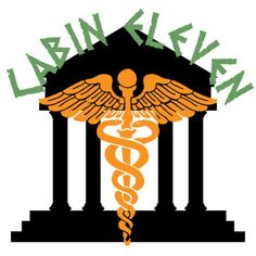 an image of a cadus symbol with the word labneve on it