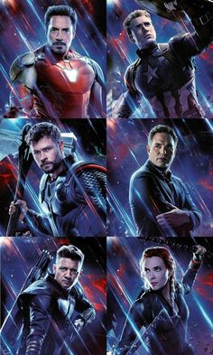 the avengers movie poster with many different characters