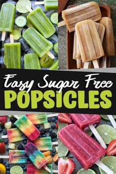 popsicles that are made with fresh fruit and ice cream